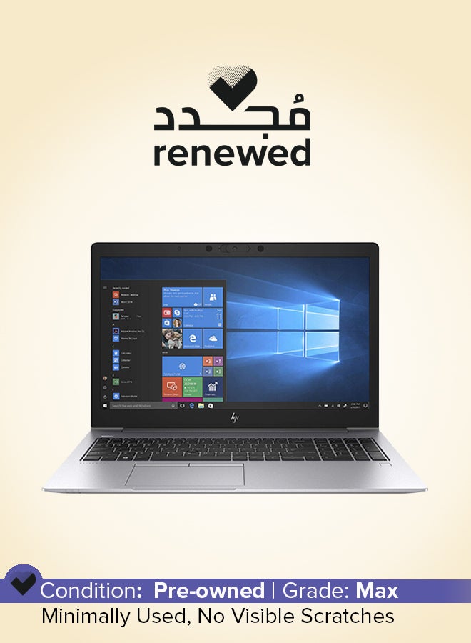 Renewed - EliteBook 850 G6 With 15.6-Inch FHD Display,Intel Core i5/8th Gen/8GB RAM/256GB SSD/Windows 10 English/Arabic Silver