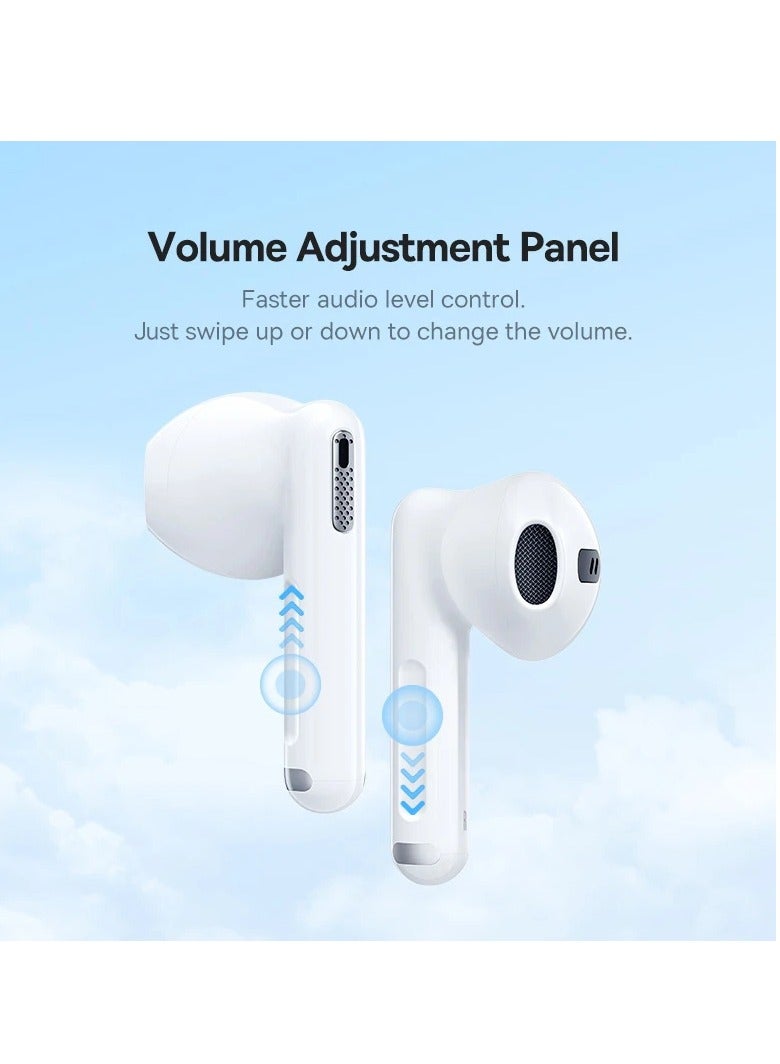 Baseus - Wireless Earbuds, 30H Playback Bluetooth V5.3 TWS Earbuds With 4 ENC Mics, Call Noise Reduction Headset Pro Low Latency Earbuds 30H Playtime Fast Charge Ear Buds Compatible for Android And iOS White - Image 1