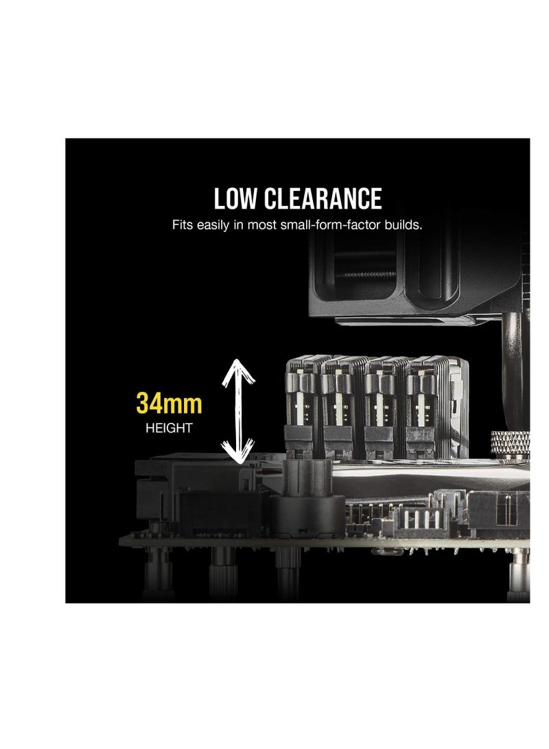 CORSAIR Vengeance LPX 16GB (2x8GB) DDR4 DRAM 3200MHz C16 Desktop Memory Kit - Black (CMK16GX4M2B3200C16)  - Image 3