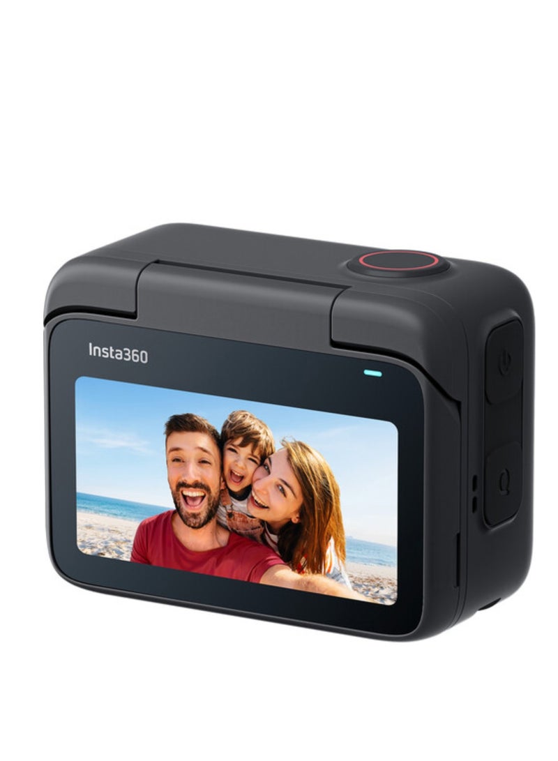 Insta360 - GO 3S Midnight Black (128GB) | 10m Waterproof Tiny Action Camera, 4K Wide-Angle Video, 2.2" Flip TouchScreen w/ Action Pod, Auto Stabilization, with Apple FindMy, Magnet Pendant, Clip - Black - Image 1