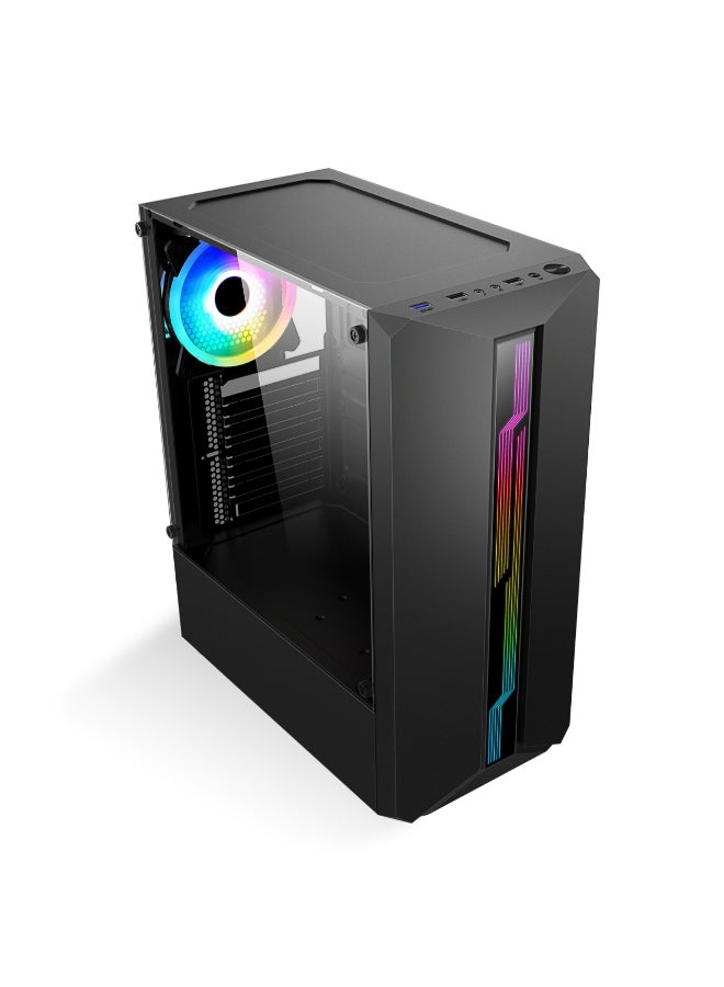InnJoo - Gaming PC GD01 With Core i5-11400F Processor/16GB RAM/1TB SSD/NVIDIA GeForce GTX 1650 4GB Graphics/Windows 11 Pro Black - Image 1