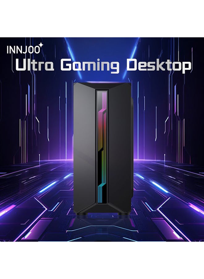 InnJoo - Gaming PC GD01 With Core i5-11400F Processor/16GB RAM/1TB SSD/NVIDIA GeForce GTX 1650 4GB Graphics/Windows 11 Pro Black - Image 1