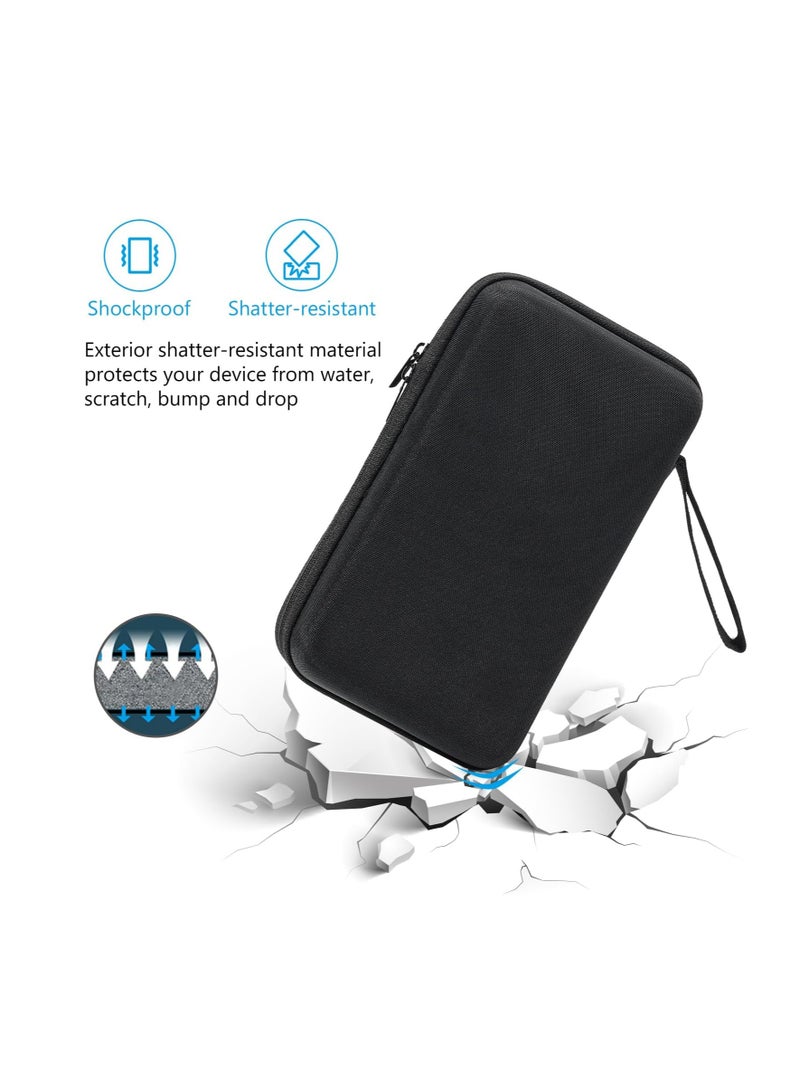 Procase Hard Travel Electronic Organizer Case For MacBook Power Adapter Chargers Cables Power Bank Apple Magic Mouse Hard Drive USB Flash Disk SD Card Small Portable Accessories Bag -M, Black Black  - Image 3