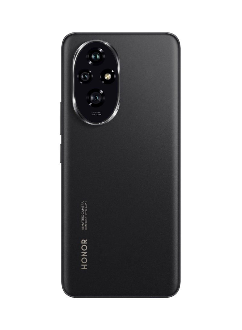 Honor - 200 5G Dual SIM Black 12GB RAM + 256 GB With Free X5 TWS Earbuds- Middle East Version - Image 1