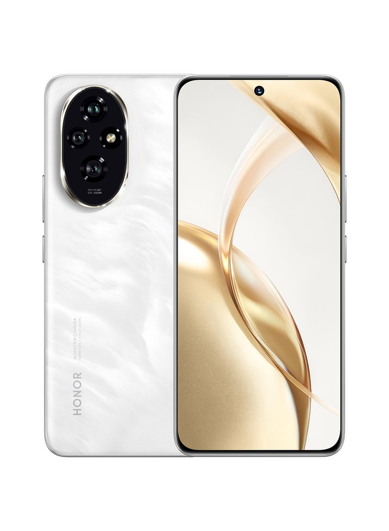 Honor - 200 5G Dual SIM Moon Light White 12GB RAM + 256 GB - Middle East Version - Image 1