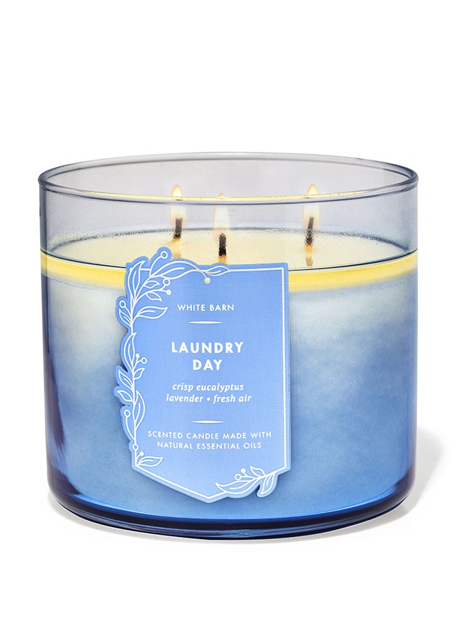 Bath & Body Works Laundry Day 3-Wick Candle  - Image 1