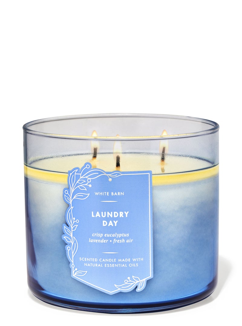 Bath & Body Works Laundry Day 3-Wick Candle  - Image 2
