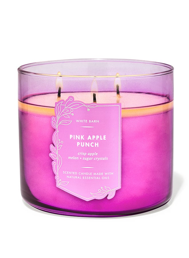 Bath & Body Works Pink Apple Punch 3-Wick Candle  - Image 1