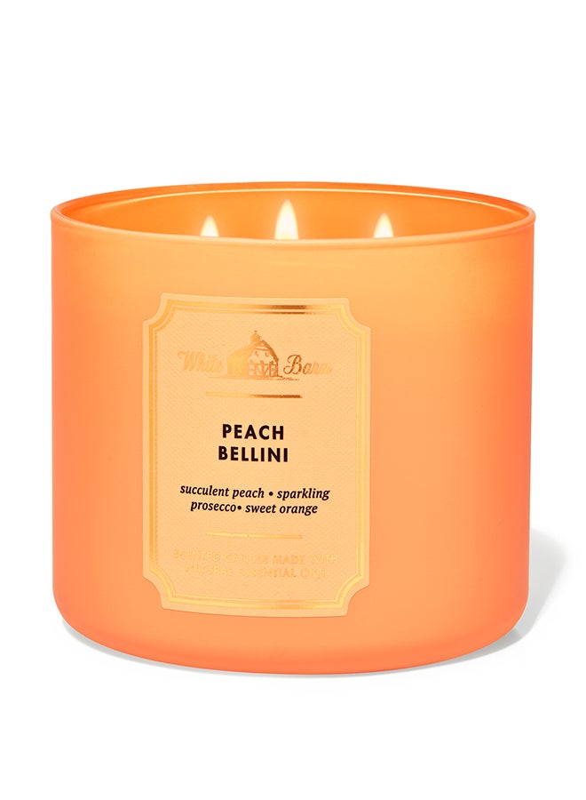 Bath & Body Works Peach Bellini 3-Wick Candle 