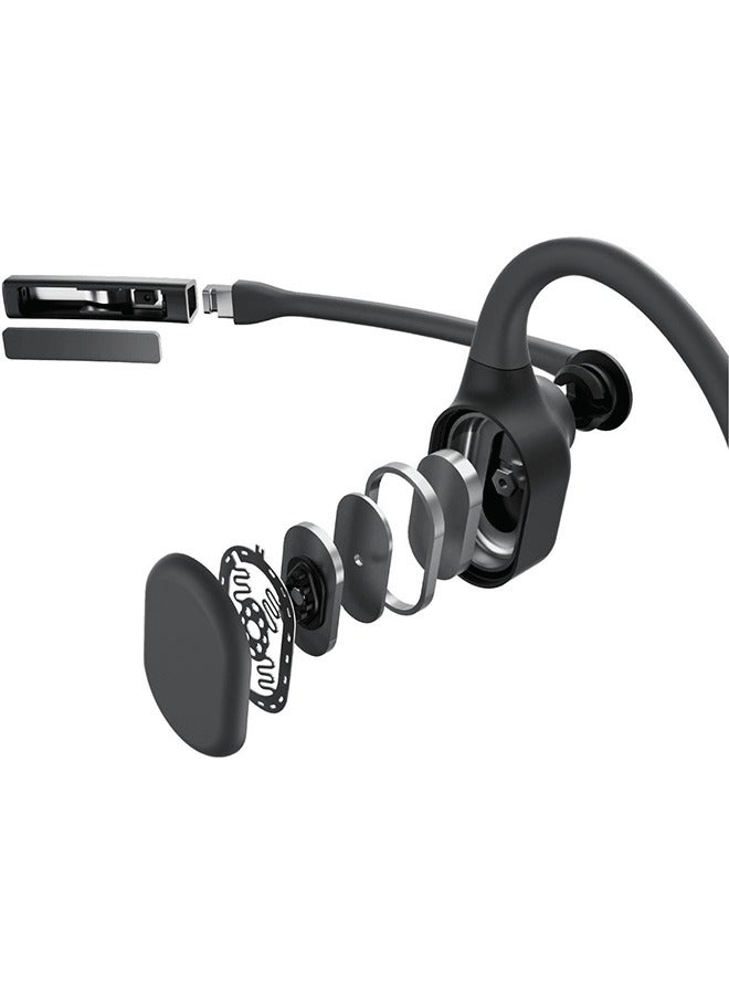 SHOKZ - OpenComm 2 UC USB-A Bluetooth Bone Conduction Headset Black - Image 1