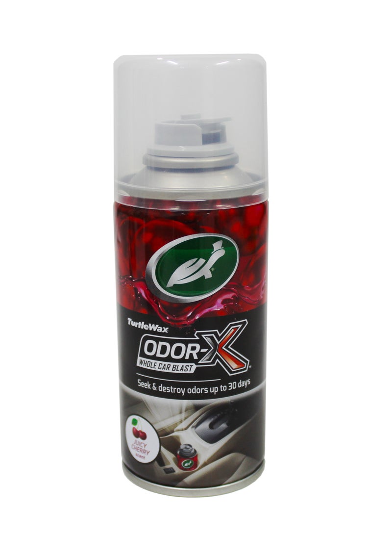 Turtle wax Odor-X Whole Car Blast Odor Eliminator 100ML - Juicy Cherry Scent  - Image 1