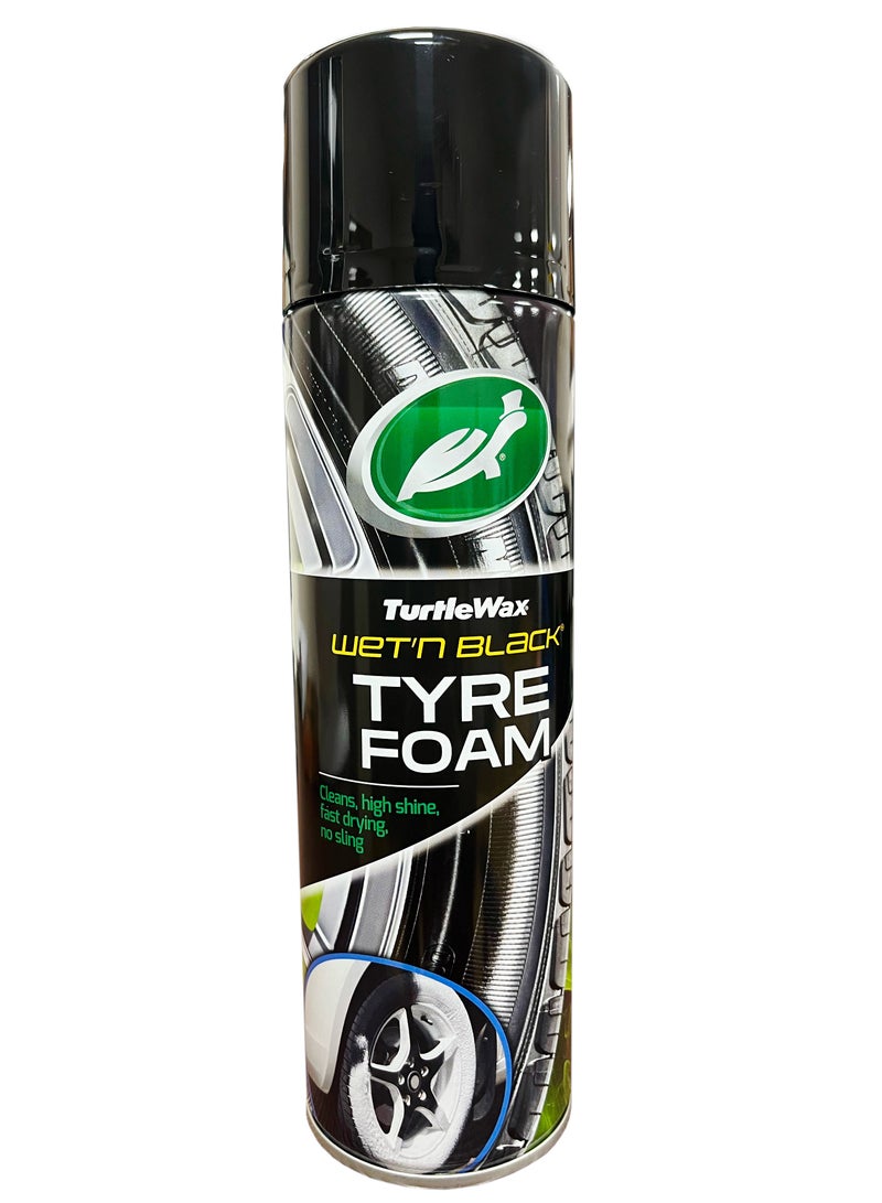 Turtle wax - Wet N Black Tyre Foam 500ml - Image 1
