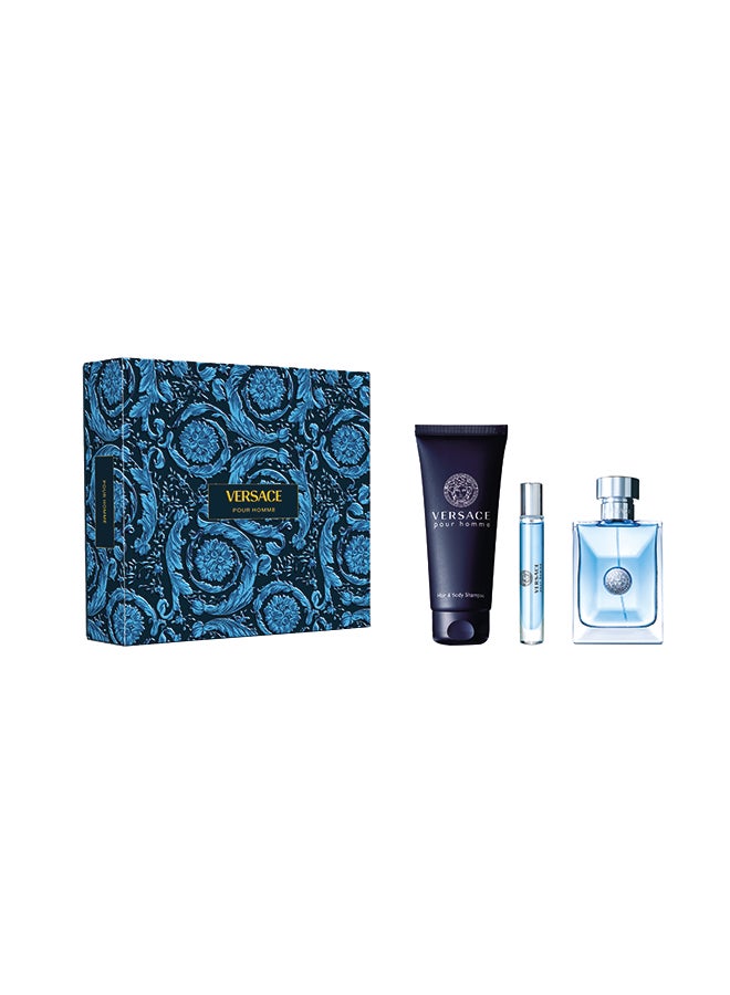 VERSACE Pour Homme Edt Natural Spray Gift Set 100ml 