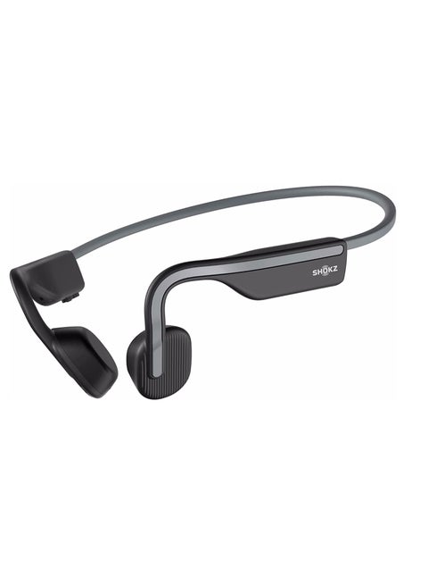 OpenMove Bluetooth Wireless Headphones With Mic, Bone Conduction Wireless Headset Grey