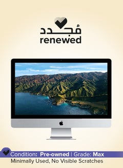 Renewed - iMac A1419 (2017) With 27-Inch 5K Display,Intel Core i7 Processor/Quad Core/16GB RAM/120GB+1TB Fusion Drive/4GB VGA/Windows 10 English Silver