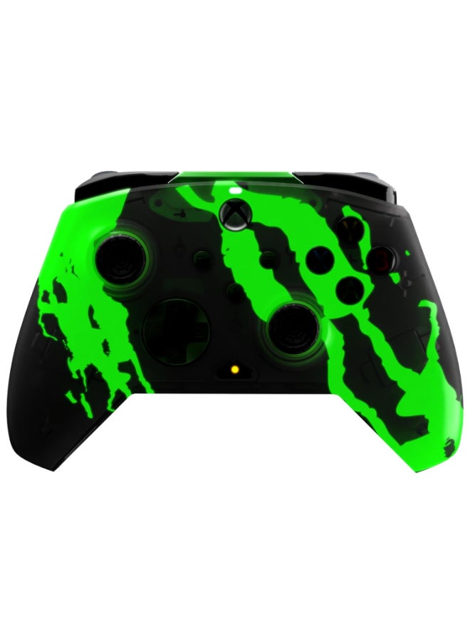 pdp - Xbox Series X|S & PC Jolt Green Rematch Glow Advanced Wired Controller - Image 1