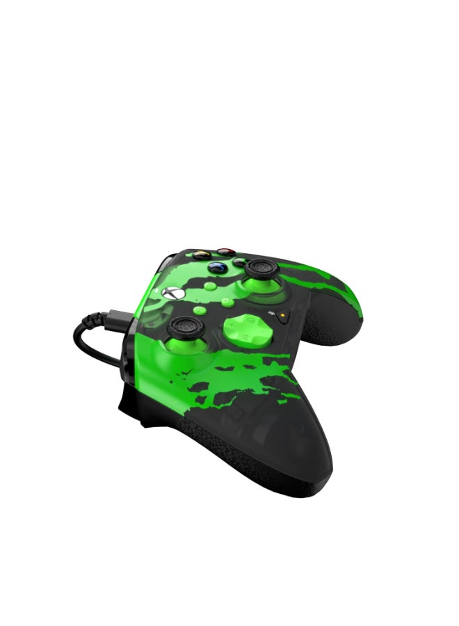 pdp - Xbox Series X|S & PC Jolt Green Rematch Glow Advanced Wired Controller - Image 1