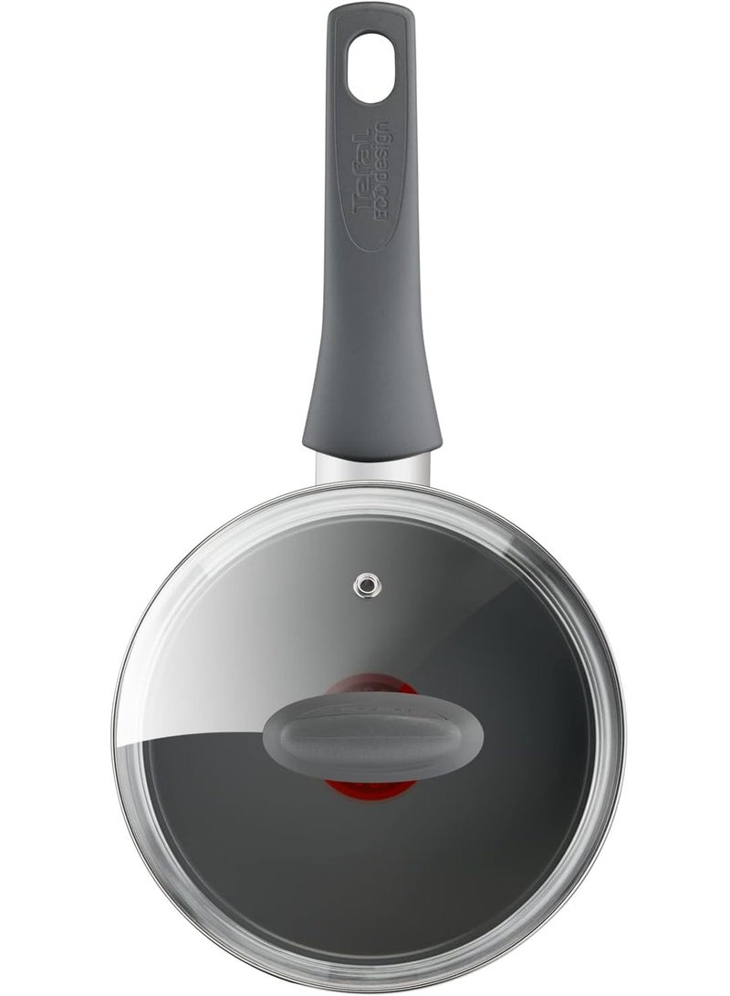 Tefal Renewal Non Stick Ceramic Coating Saucepan Black 1.4Liters - Image 3