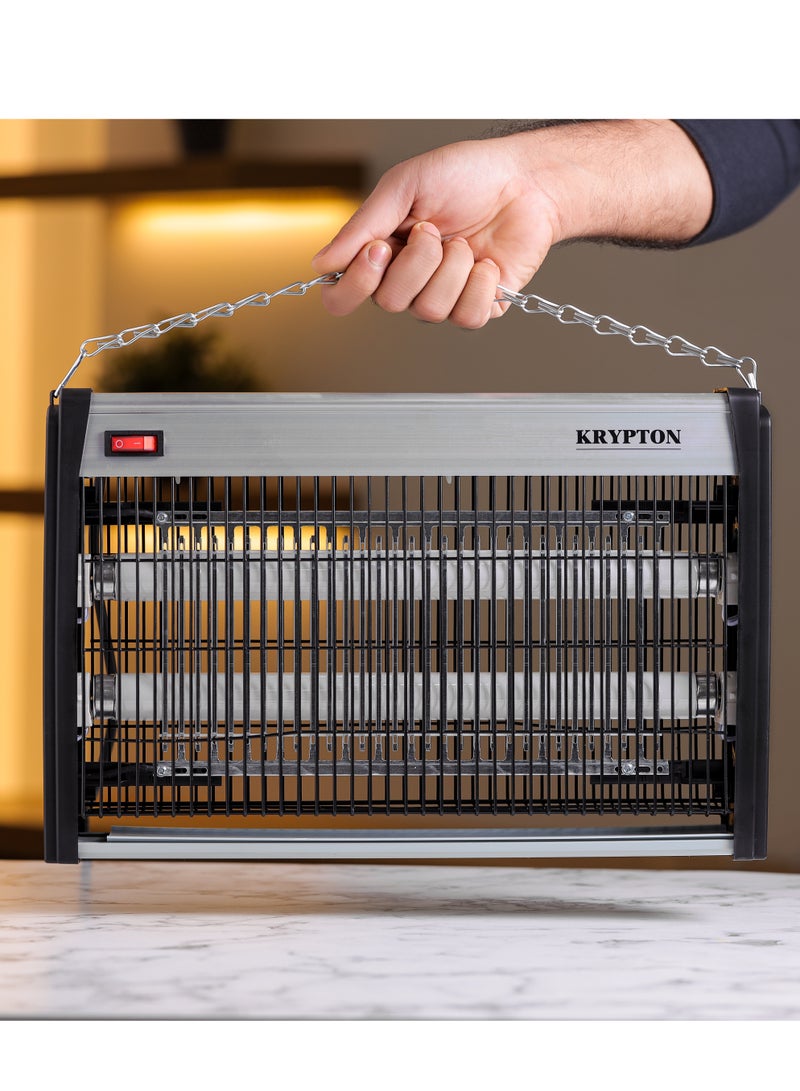 KRYPTON Insect Killer Pollution Free No Toxic Fumes Automatic Pest Killer Ultra-Violet Tubes 20 W KNBK6444 White & Black - Image 1