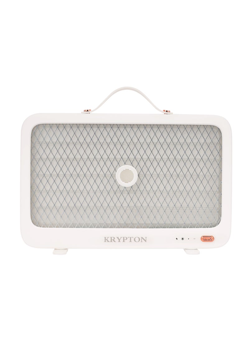 KRYPTON Rechargeable Mosquito Killer With 1200 mAh Lithium Battery USB Powered LED Light Control ABS Material Type C Charging KNBK6455 White  - Image 1