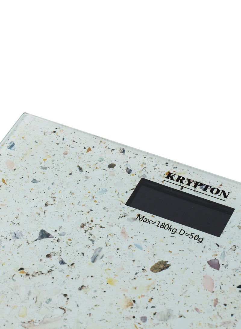 KRYPTON Digital Body Scale With 180 Kg Capacity Low Battery/Overload Indication Tempered Glass Platform KNBS5042 Multi Color  - Image 4