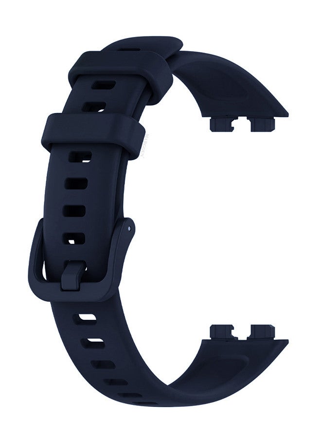 MARGOUN [for Huawei Band 9] Soft Silicone Wristband Replacement Band Watch Strap Sport Strap Dark Blue - Image 2