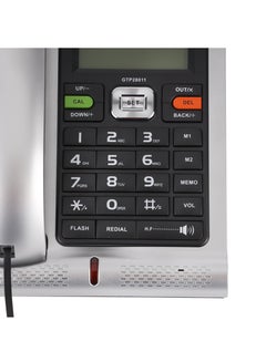 Geepas Executive Telephone with Caller ID GTP28011 , With 16-Digit LCD Display and White Backlight, Solid Built Quality and Classic Design, Hands Free Function and Auto Redial Silver & black - pnsku/N70092068V/45/_/1720594924/a021335f-8887-4a02-9084-33771aeb4378