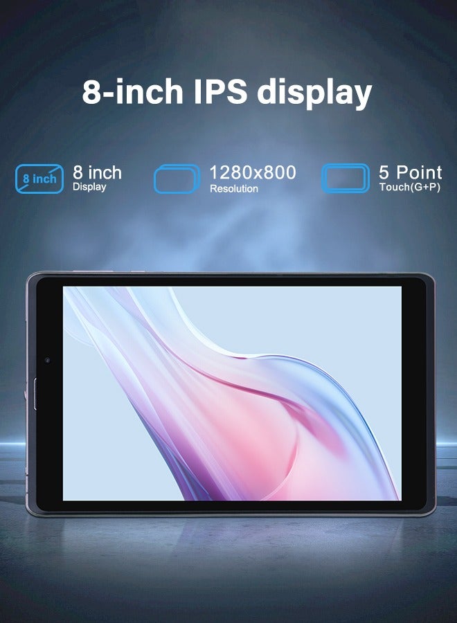 سي آيديا 8 inch Android 12 Tablet WiFi 8GB RAM 512GB ROM 8000mAh Battery 800*1280 IPS For Adult Pink  - Image 4