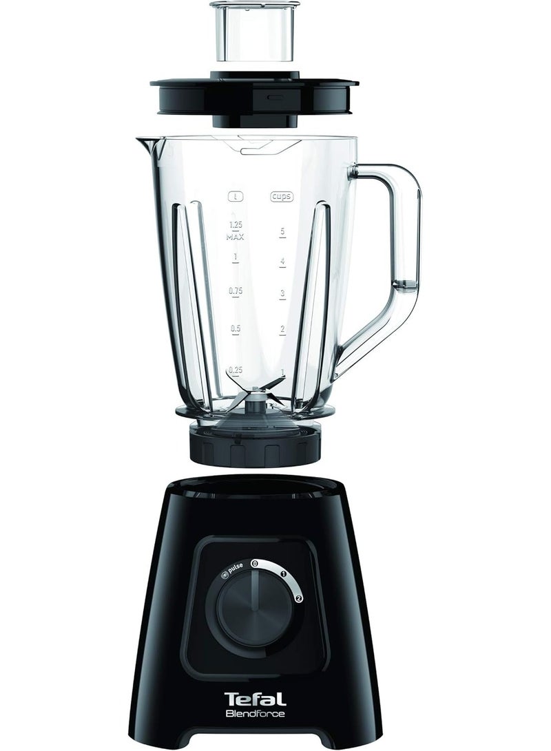 Tefal - BlendForce II- Blender (1.25 L, 2 L, Step, Rotary, Cup Blender) 600 W BL4208 BLACK - Image 1