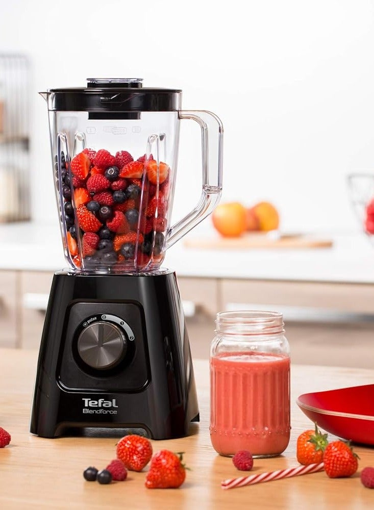 Tefal - BlendForce II- Blender (1.25 L, 2 L, Step, Rotary, Cup Blender) 600 W BL4208 BLACK - Image 1