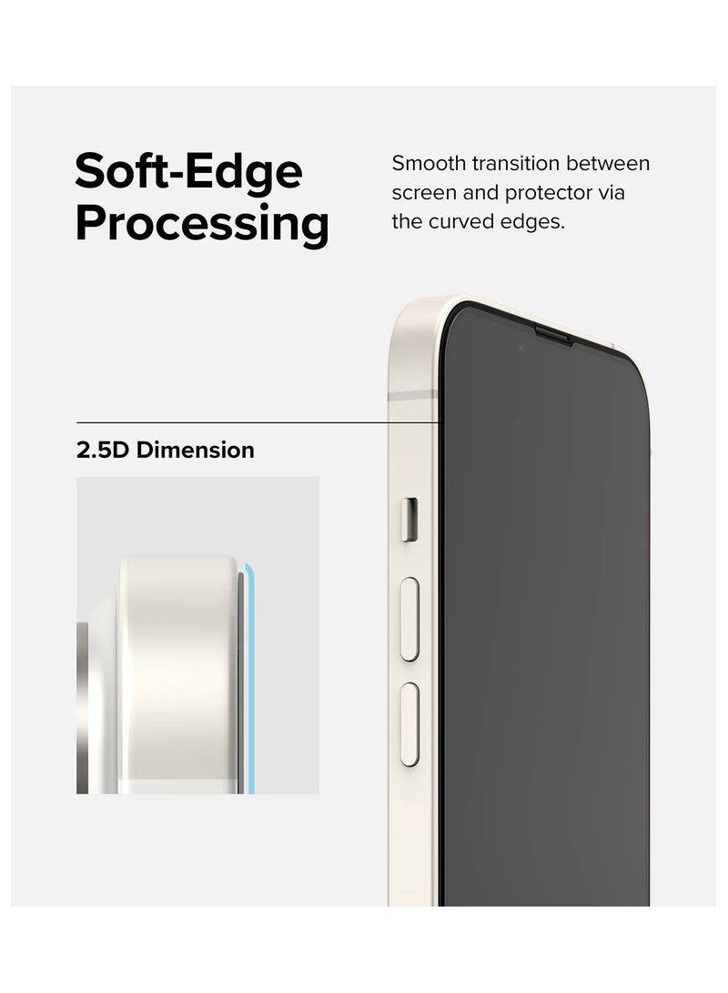 Ringke iPhone 13 Pro Max Screen Protector Invisible Defender Id Tempered Glass - Black  - Image 5
