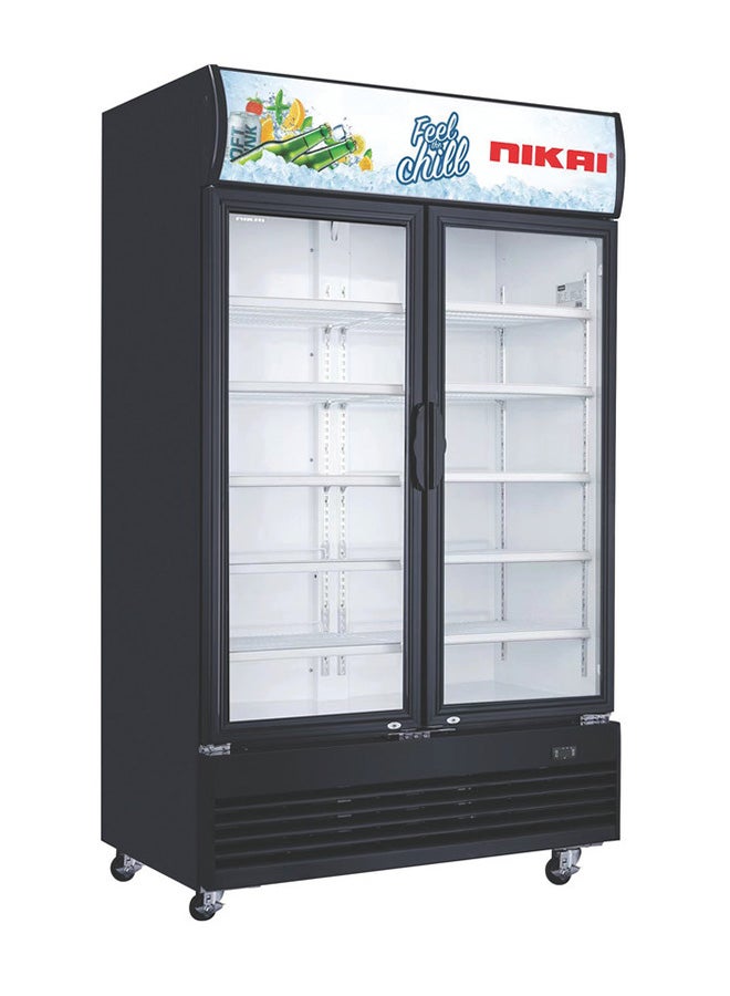 700L Double Door Chiller Fridge Commercial | No Frost Chiller | Tropical Compressor | Digital Display  Auto Defrost  LED Light  Adjustable Shelves | Castor Wheels | Tempered Glass 700 L 400 W NSF700FFHB Black - pnsku/N70092212V/45/_/1720705629/b225a736-5d90-4444-8a2f-6bea57ebd892