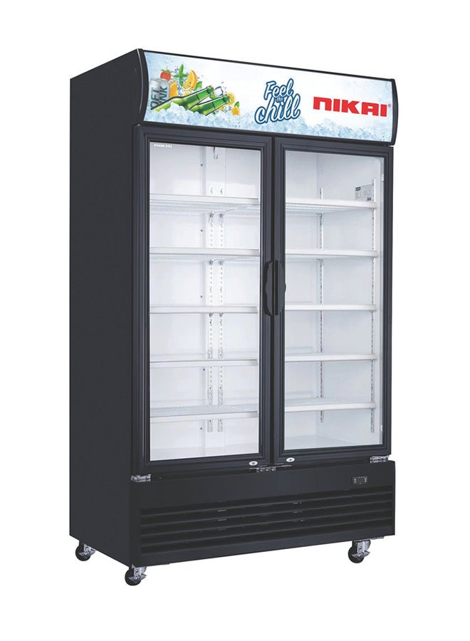 700L Double Door Chiller Fridge Commercial | No Frost Chiller | Tropical Compressor | Digital Display  Auto Defrost  LED Light  Adjustable Shelves | Castor Wheels | Tempered Glass 700 L 400 W NSF700FFHB Black - pnsku/N70092212V/45/_/1720705633/25eab66b-6ad8-443f-9c35-8e74df444e84