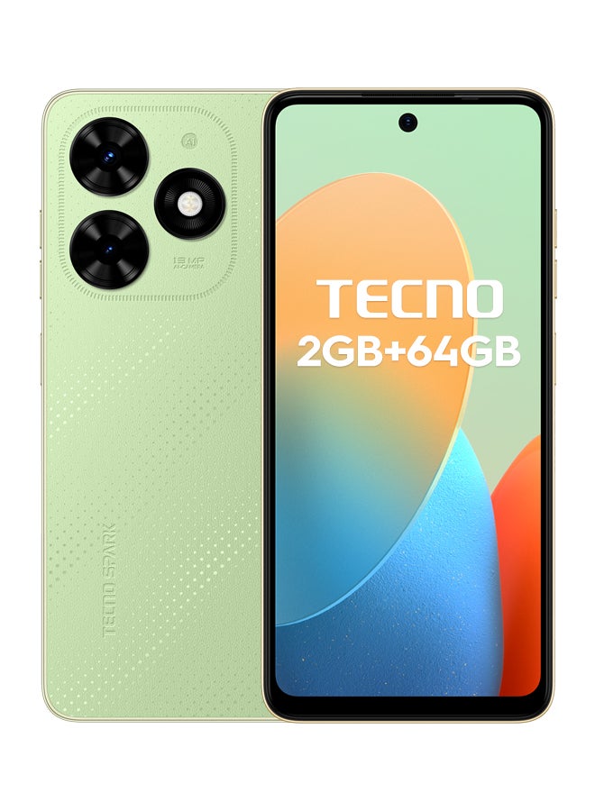TECNO - Spark Go 2024 Dual Sim Magic Skin Green 2GB RAM 64GB - Middle East Version - Image 1