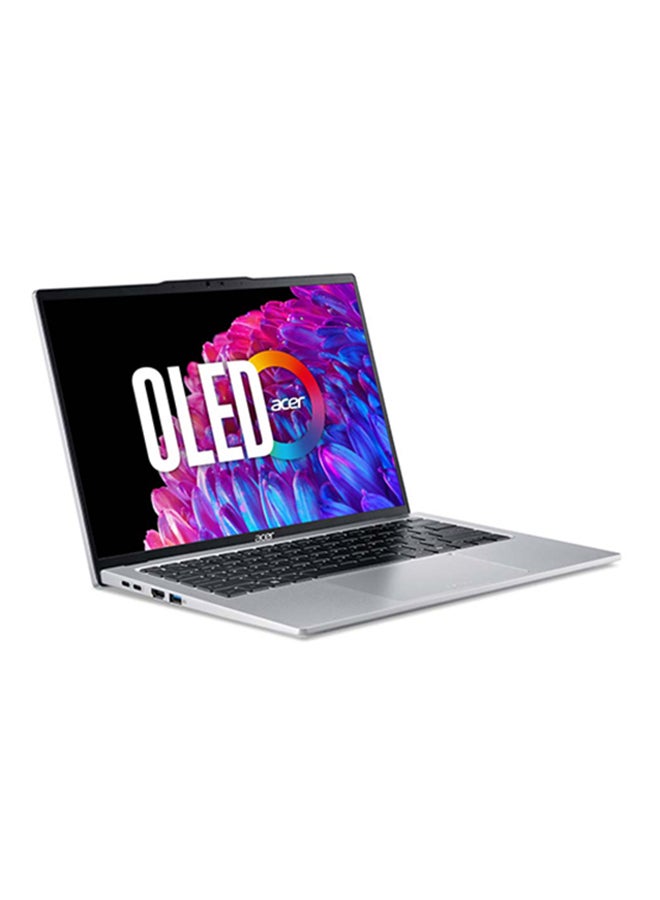 Acer - Swift Go SFG14 Ultra-Thin Laptop 14-Inch OLED SlimBezel Display, Core Ultra 5-125H 14 Cores Upto 4.5GHz/16GB LPDDR5X RAM/512GB SSD Storage/Intel Arc Graphics/Windows 11 Home/ English/Arabic Silver - Image 1