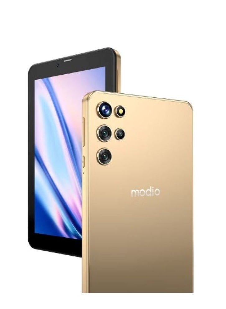 modio - M12 7 Inch HD IPS Display Dual SIM Support 6GB RAM 256GB 5G 2.0MP Front And 5.0MP Rear Cameras 4000mAH Battery Android Tablet - International Version(Gold) - Image 1