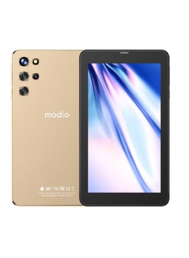 modio - M12 7 Inch HD IPS Display Dual SIM Support 6GB RAM 256GB 5G 2.0MP Front And 5.0MP Rear Cameras 4000mAH Battery Android Tablet - International Version(Gold) - Image 1