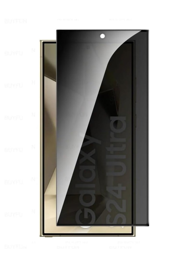 جوي روم واقي شاشة زجاجي للخصوصية لهاتف Samsung Galaxy S24 Ultra، طبقة زجاجية مقواة مقاومة للتجسس، صلابة 9H، مقاوم للخدش، واقي شاشة زجاجي خالٍ من الفقاعات - Image 1