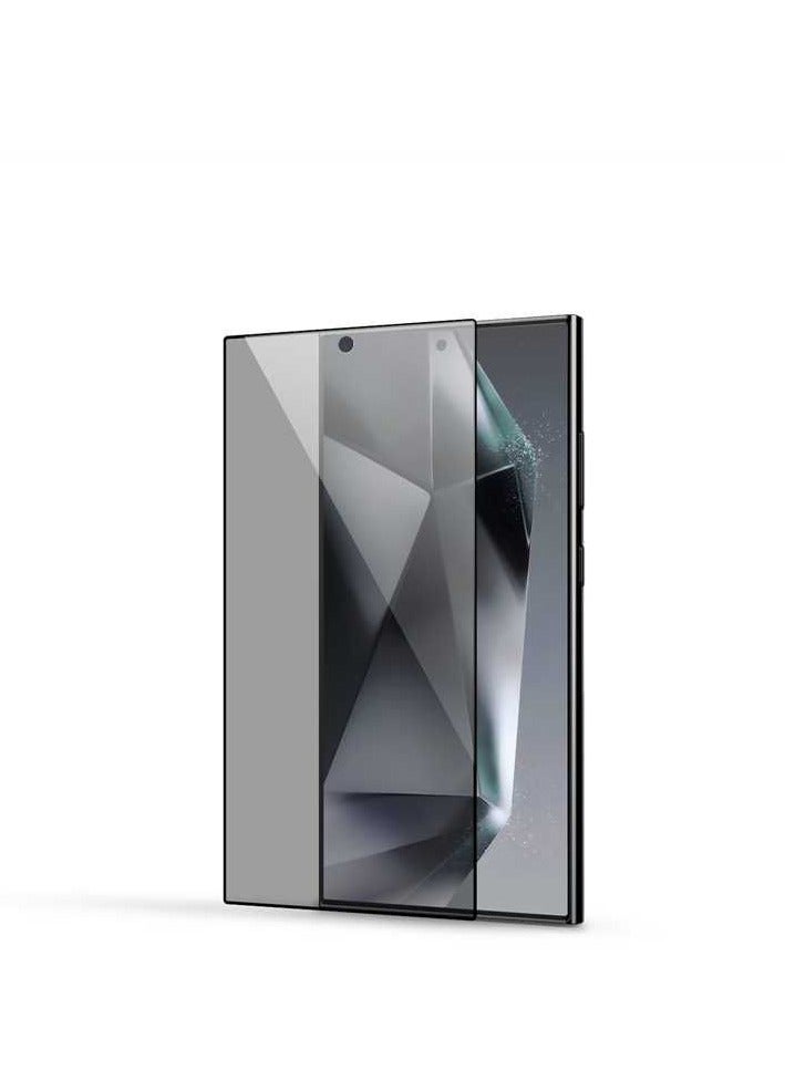 جوي روم واقي شاشة زجاجي للخصوصية لهاتف Samsung Galaxy S24 Ultra، طبقة زجاجية مقواة مقاومة للتجسس، صلابة 9H، مقاوم للخدش، واقي شاشة زجاجي خالٍ من الفقاعات - Image 2
