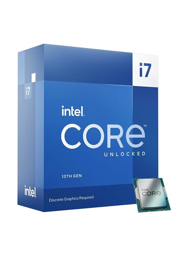 Intel - Core i7-13700KF 3.4GHz Processor, 13th Gen LGA1700, 16 Cores, 24 Threads, 30M Cache, 128 GB Max Memory, 5.4GHz Max Turbo Freq, 2 Channel DDR5-5600, 3.4GHz P-Core Clock Speed - Image 1