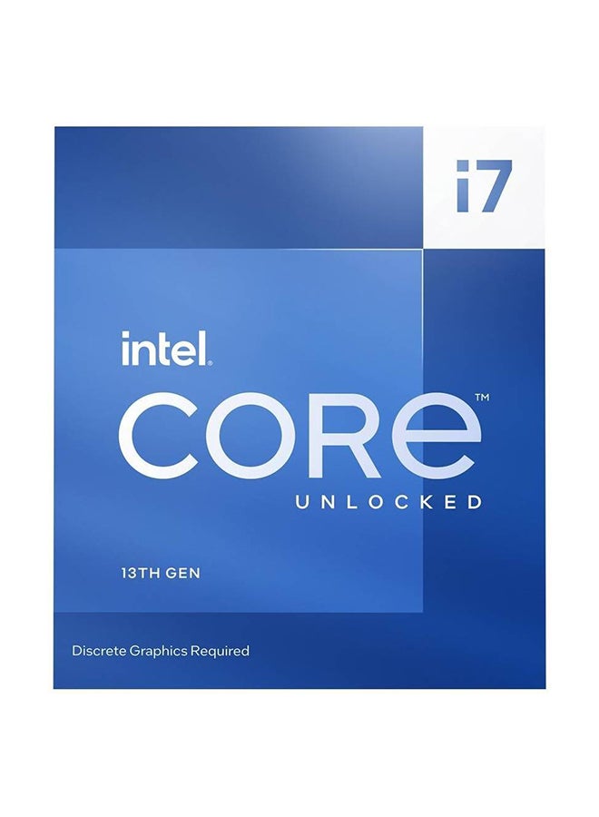 Intel - Core i7-13700KF 3.4GHz Processor, 13th Gen LGA1700, 16 Cores, 24 Threads, 30M Cache, 128 GB Max Memory, 5.4GHz Max Turbo Freq, 2 Channel DDR5-5600, 3.4GHz P-Core Clock Speed - Image 1