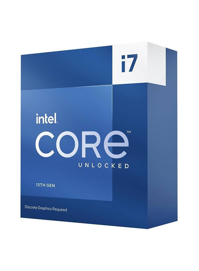 Intel - Core i7-13700KF 3.4GHz Processor, 13th Gen LGA1700, 16 Cores, 24 Threads, 30M Cache, 128 GB Max Memory, 5.4GHz Max Turbo Freq, 2 Channel DDR5-5600, 3.4GHz P-Core Clock Speed - Image 1