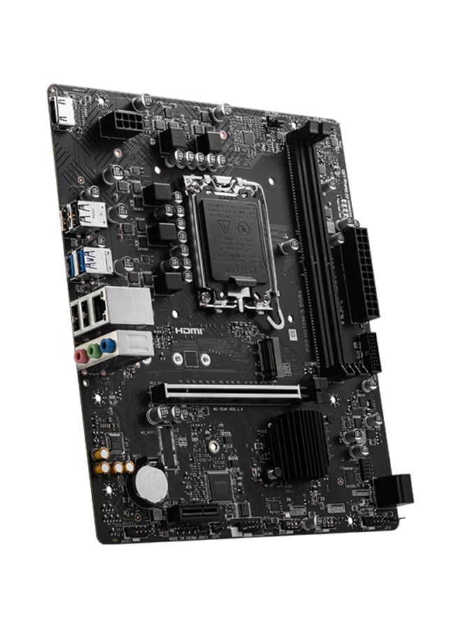 MSI - PRO H610M-S DDR4 Micro-ATX Motherboard, Socket LGA 1700, H610 Chipset, RTL8111H Gigabit LAN, 1x PCI-E x16 slot, 2xDDR4 Maximum Memory Capacity 64GB, 1xM.2, 2x SATA 6G, 1xHDMI | 911-7E44-003 - Image 1