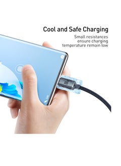 بيسوس كابل نوع C 1.2 متر كابل USB C سلك نايلون مضفر للشحن السريع سلك USB لسلسلة iPhone 15، Samsung Galaxy S24، Note 20، M52، A13، A23، A53، MacBook Pro/Air، Nintendo Switch، Huawei، GoPro Hero 7، PS5 إلخ  - Image 4