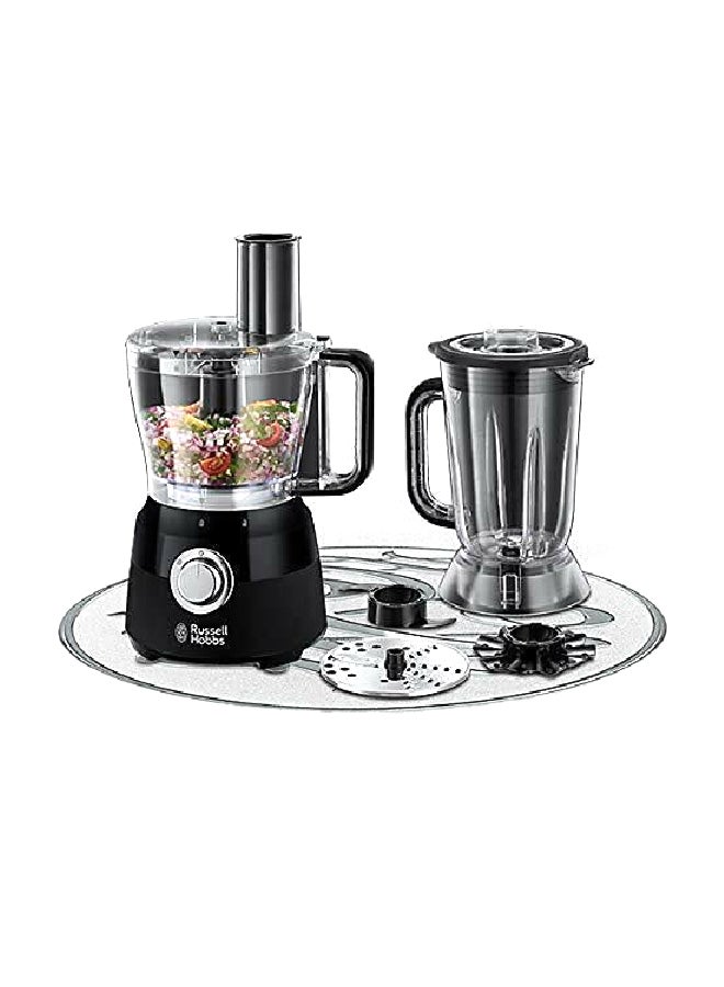 Russell Hobbs 600W 2-Speed Desire Food Processor Matte Black and Clear 1.5 L 24732GCC 600 W 24732GCC Matte Black and Clear  - Image 2