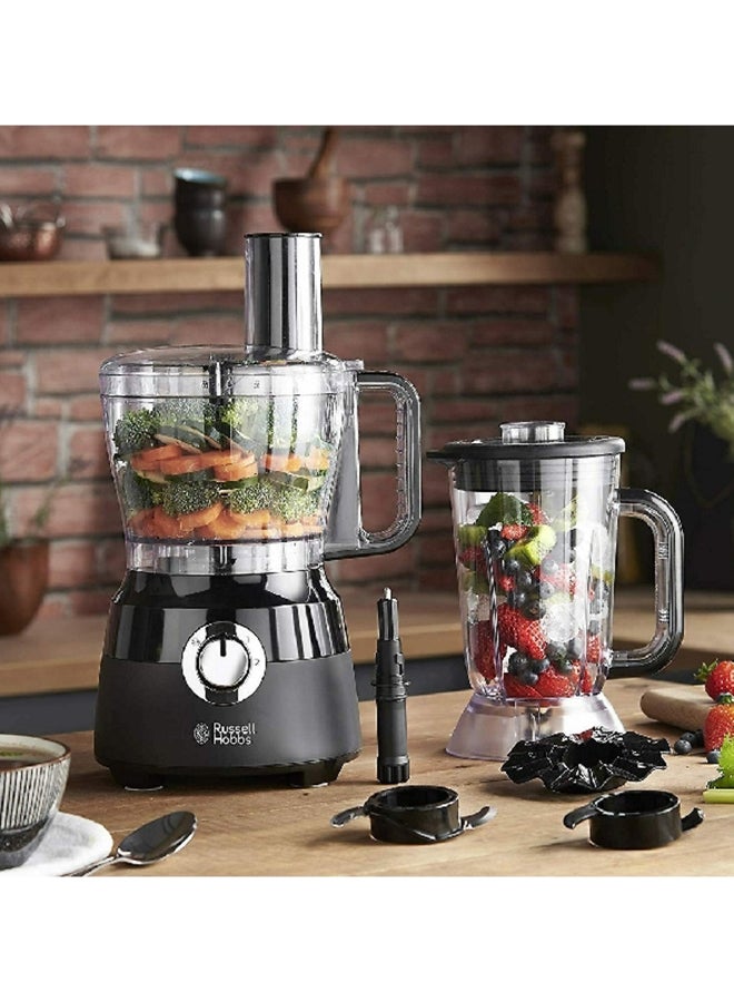 Russell Hobbs 600W 2-Speed Desire Food Processor Matte Black and Clear 1.5 L 24732GCC 600 W 24732GCC Matte Black and Clear  - Image 4
