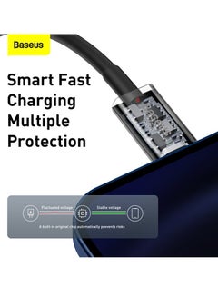 بيسوس كابل شاحن iPhone (2 متر) كابل USB C إلى Lightning شحن سريع توصيل الطاقة PD 20W كابل iPhone سلسلة متفوقة لـ iPhone 14/14 Pro/14 Plus/14 Pro Max، iPad Pro، iPhone 8-13 جميع السلاسل  - Image 5