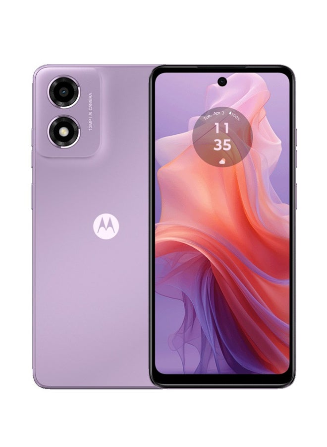 Motorola Moto e14 Dual SIM Pastel Purple 2GB RAM 64GB 4G LTE - Middle East Version  - Image 1