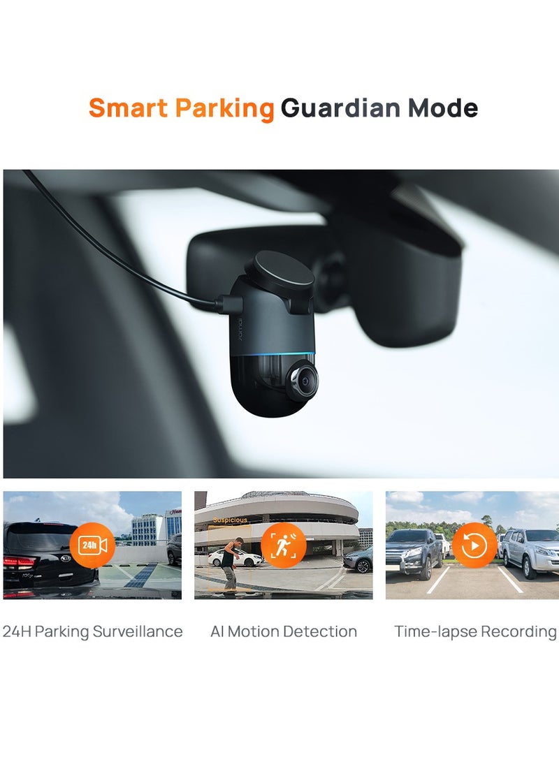 Dash Camera X200 Omni 360 Digree Dash Camera 1080P 60FPS 32GB eMMC Storage Black
