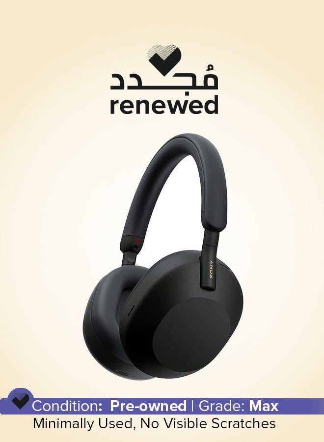 Sony Renewed - Wireless Noise-Cancelling Headphones Black - Image 1